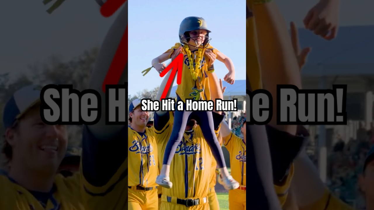 6-Year Old Hits Home Run for The Savannah Bananas #shorts#shortsfeed#bananaball#