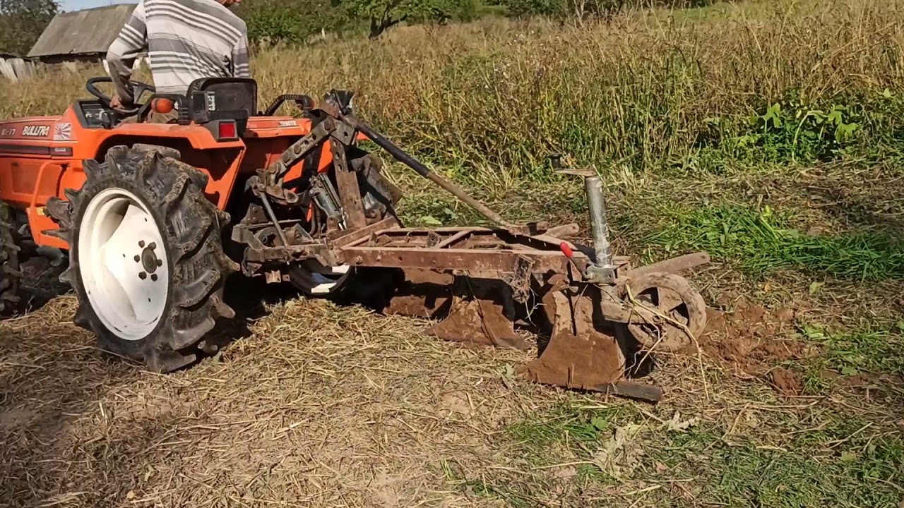 Вспашка огорода kubota b1-17
