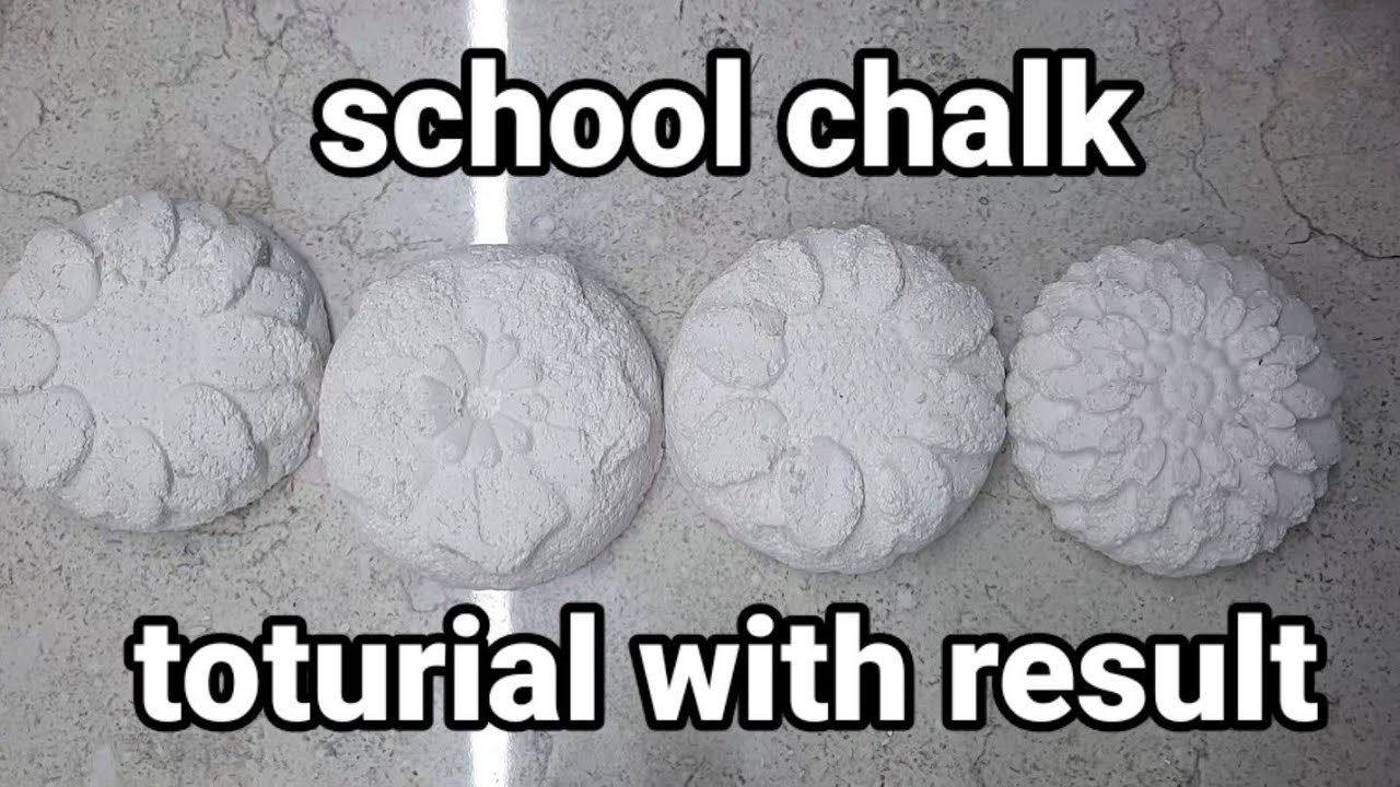 how to make gym chalk with school chalk without arrowroot|| toturial with result||for asmr
