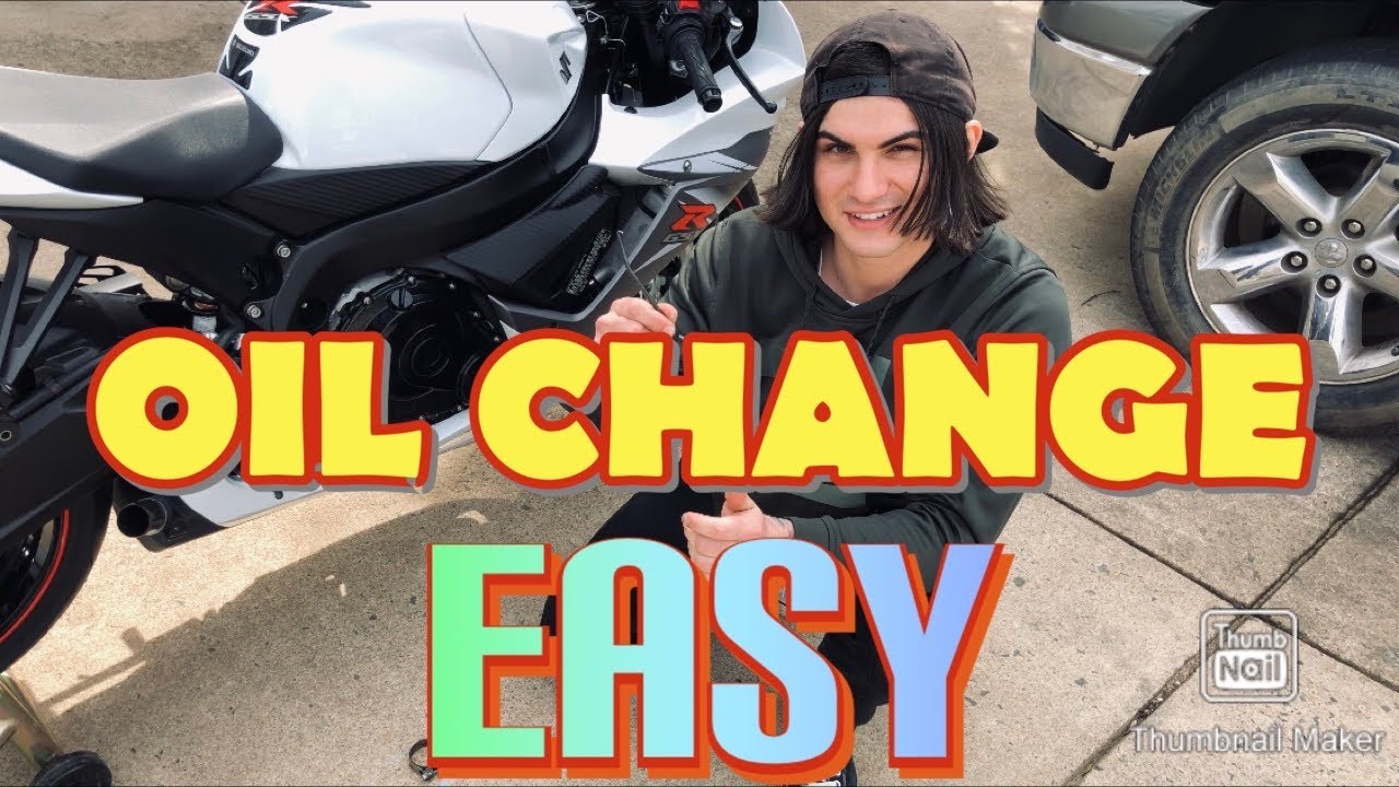 How to change oil & Filter step by step 2011-2020 GSXR600