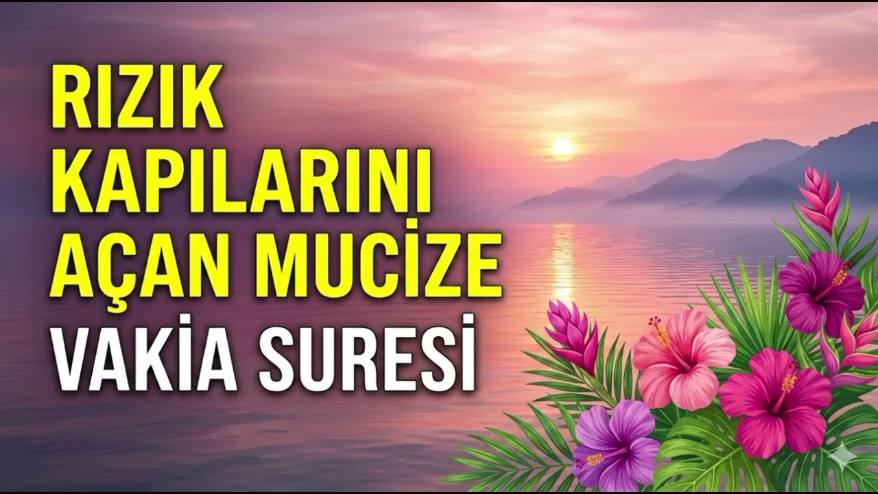 RIZIK KAPILARINI SONUNA KADAR AÇAN MUCİZE! Vakıa Suresi Dinle (Huzur Veren Tilavet)