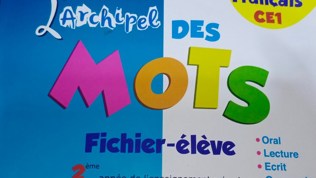 Pg26 CE1 identifier les types de phrases.l archipel des mots . fichier élève.