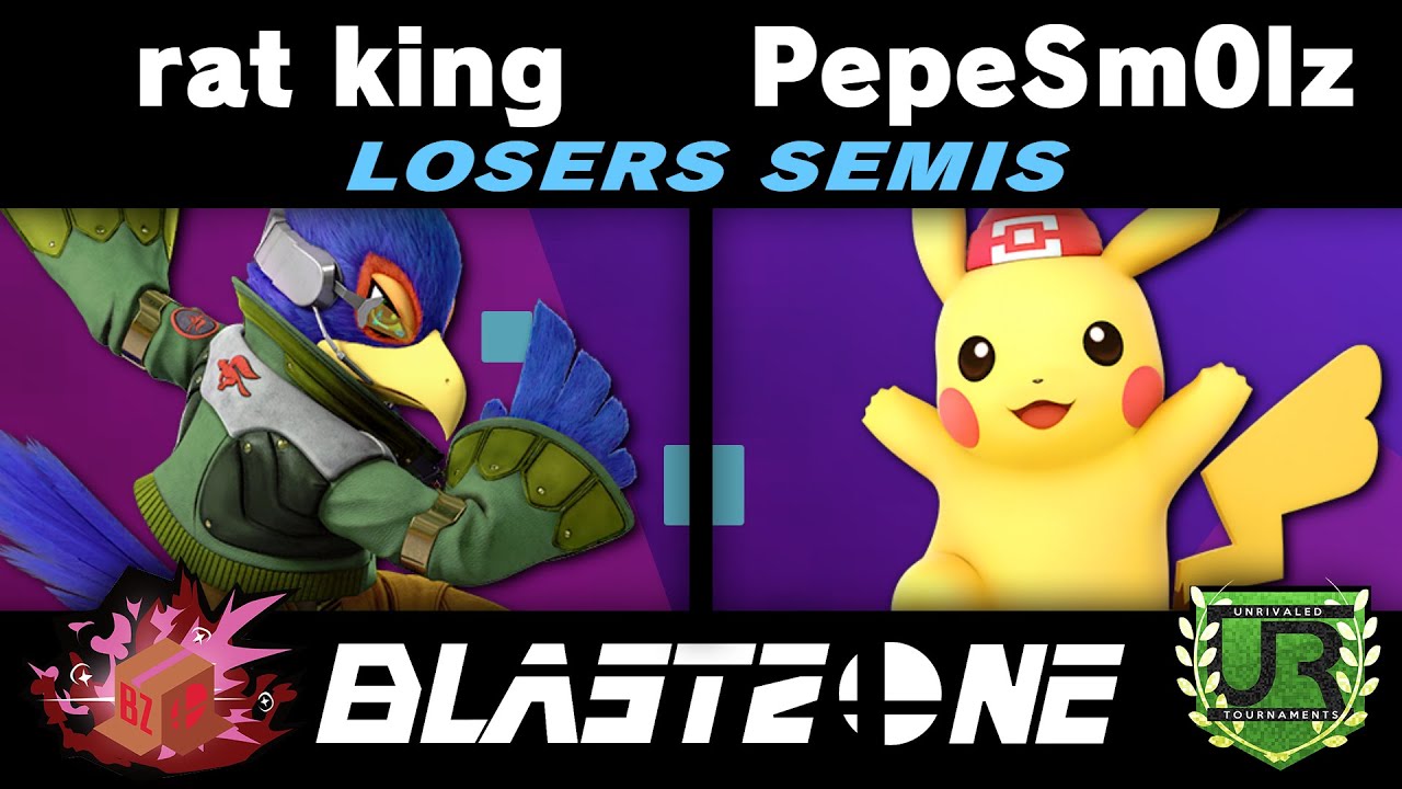 rat king (Falco, Falcon, Snake, Sheik) vs PepeSm0lz (Pikachu) Blast Zone 101 LOSERS SEMIS