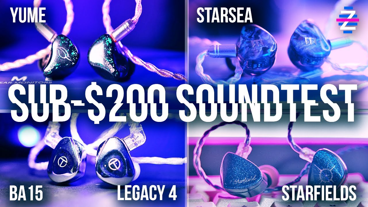 $200 SOUNDTEST SHOOTOUT! - SeeAudio Yume, TRN BA15, Legacy 4, Tri Starsea, Moondrop Starfields