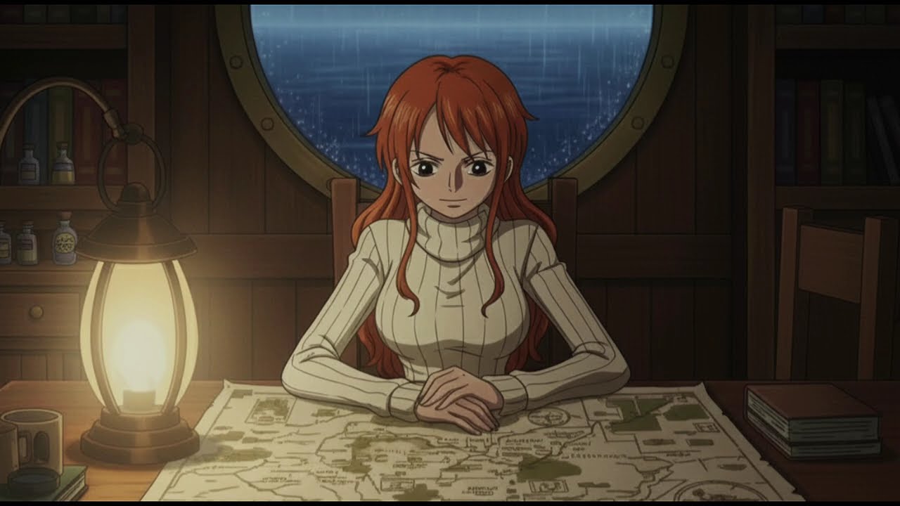 Nami’s Rainy Day Focus 🌧️ | One Piece Lofi & Rain Ambience