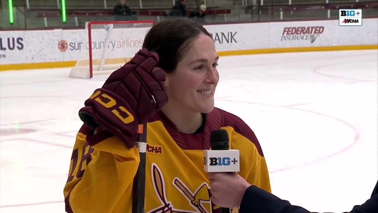 Postgame Interview: Abbey Murphy Becomes Minnesota All-Time Goals Record Holder