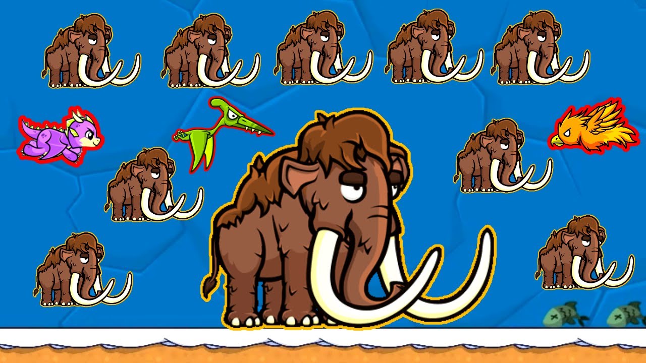 Eat Only Mammoth's to Level Up (EvoWorld.io)