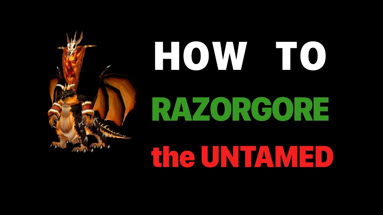 [How To] Razorgore the Untamed - First boss in the Blackwing Lair (SOLO)