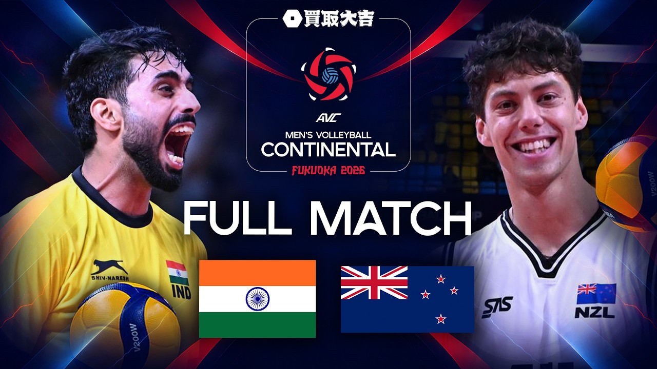 India 🇮🇳 vs. New Zealand 🇳🇿  - Pool Play | AVC Continental Championships 2026 Full Match