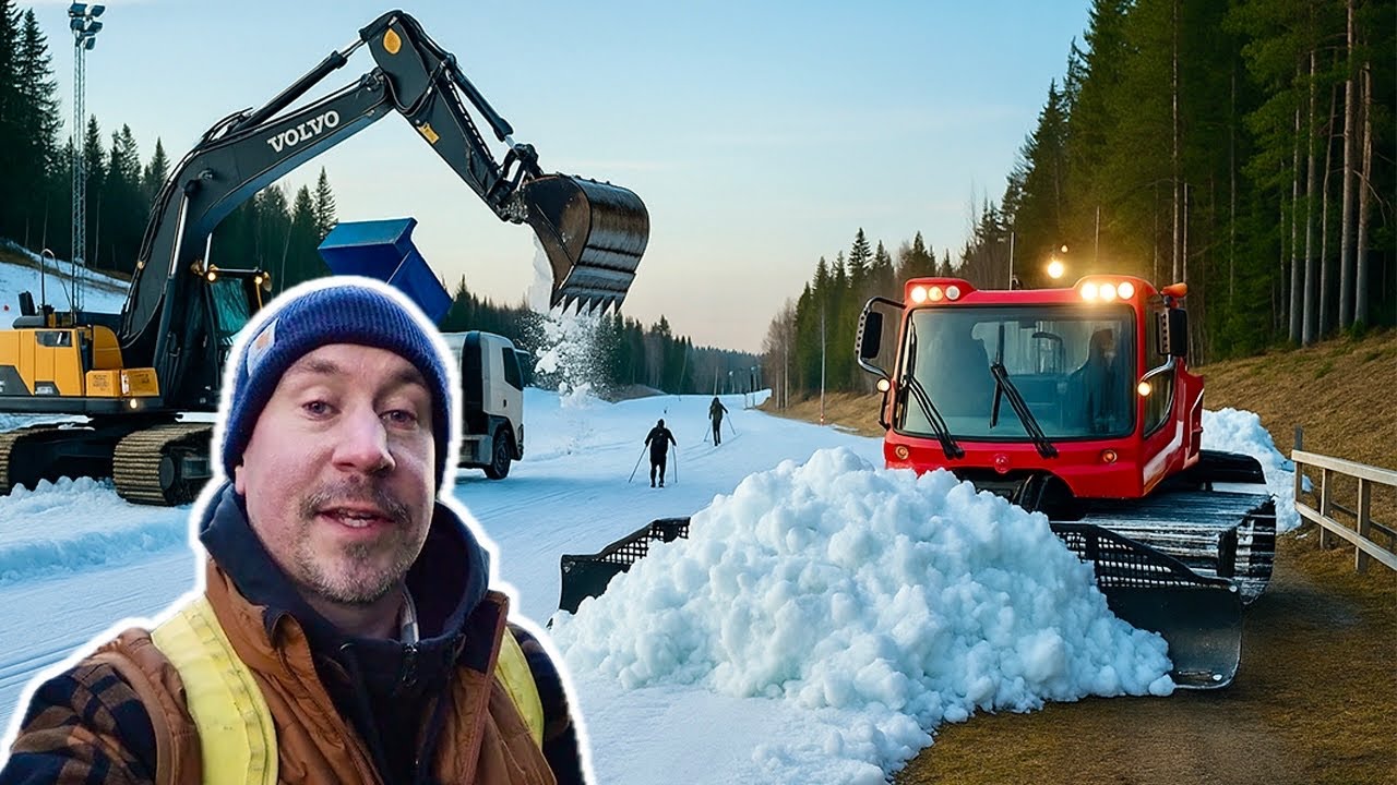 BYGGER SKIDSPÅR MED ”GAMMAL” SNÖ!