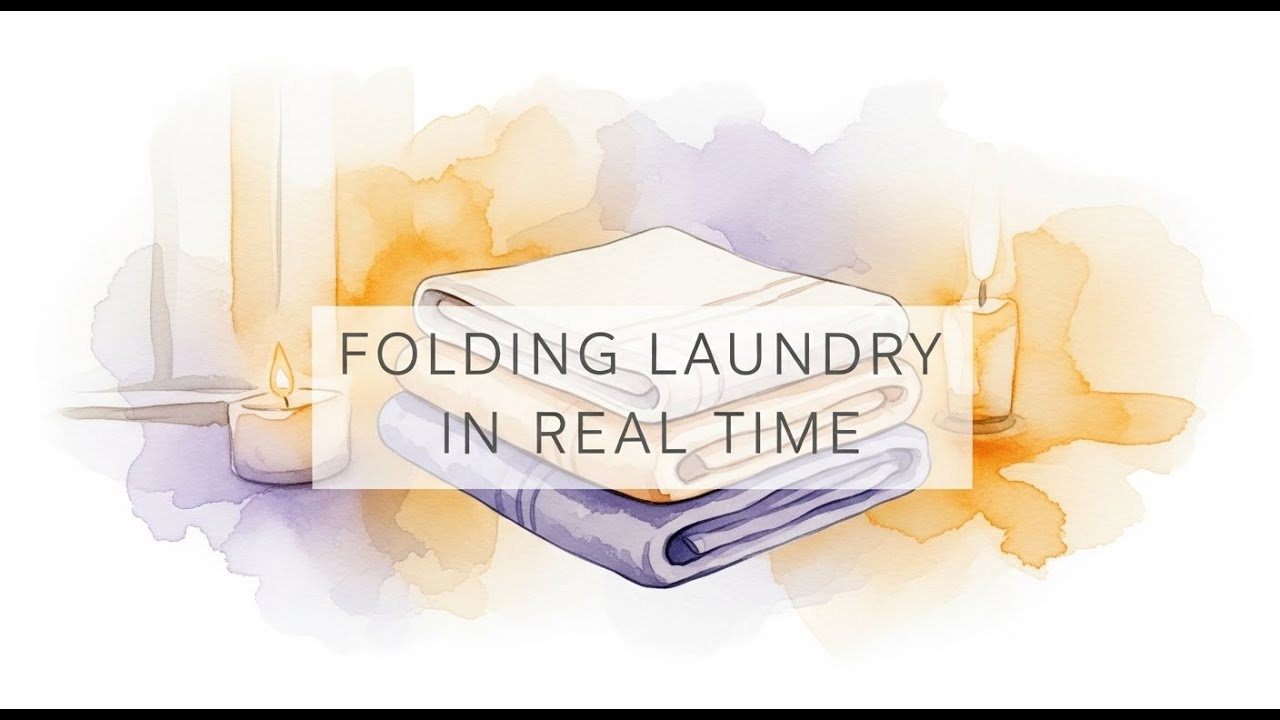 BORING CONTENT FOR SLEEPING - Folding Laundry in Real Time.