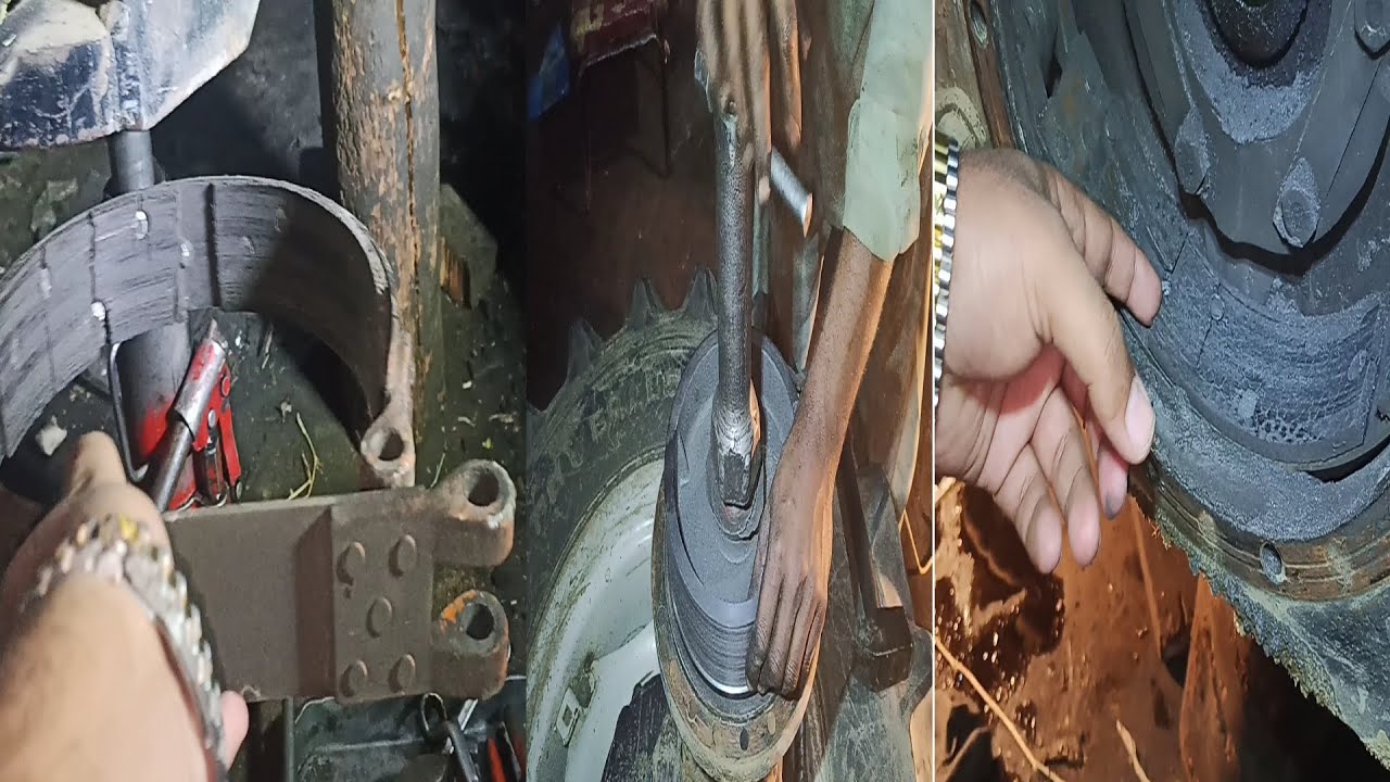 Complete brake Restoration of Fiat Tractor 480/Broken brakes Restoration of Fiat 480/Brake Adjstment