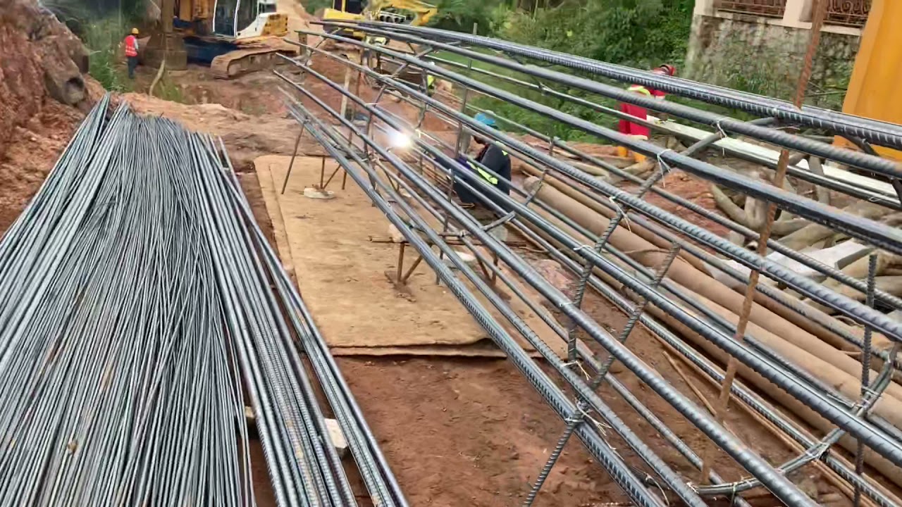 Fabrication of Reinforcement Net for Bored Pile-Full Process