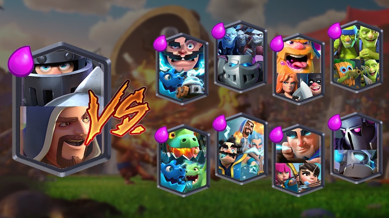 MEGA KNIGHT + WIZARD VS ALL TEAMS | CLASH ROYALE TEAM CHALLENGE