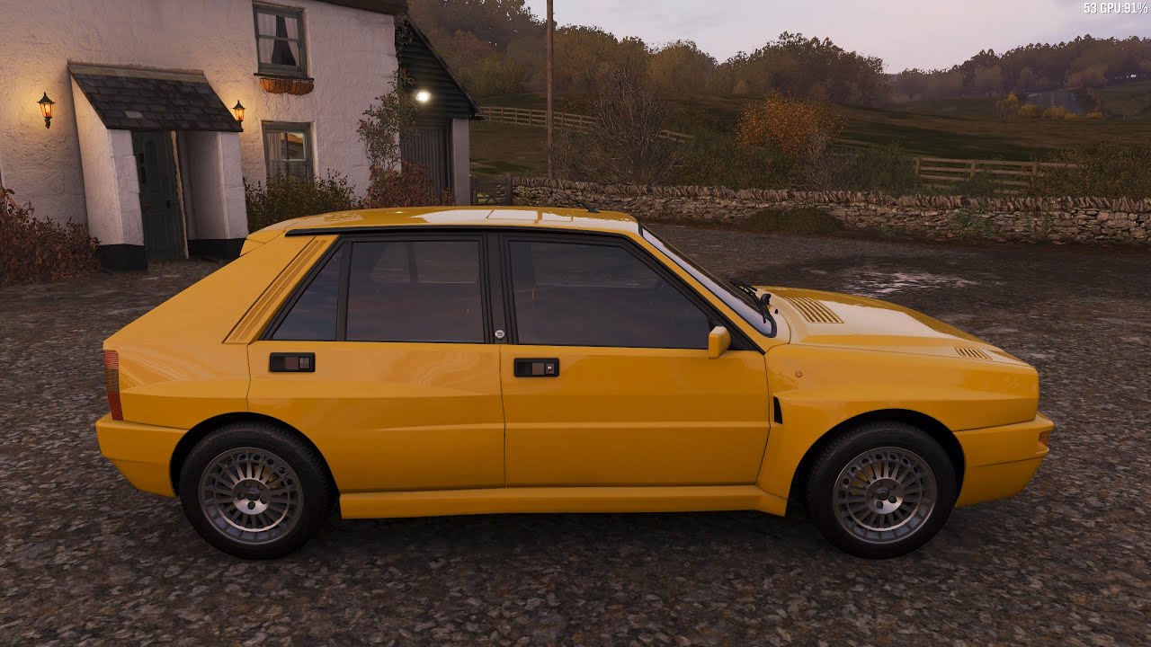 Forza Horizon 4 - 1992 Lancia Delta HF Integrale EVO - Car Show Speed Jump Crash Test .