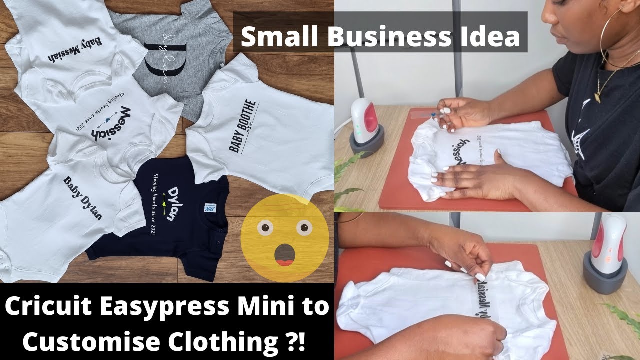 How To D.I.Y Baby Onesies w/ cricuit easypress mini