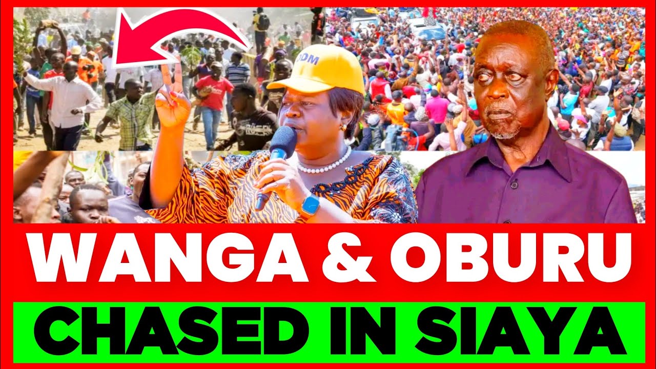ODM FINISHED! Wanga & Oburu Chased and Heckled in SIAYA! Crowd Chants Sifuna  Name & WANTAM