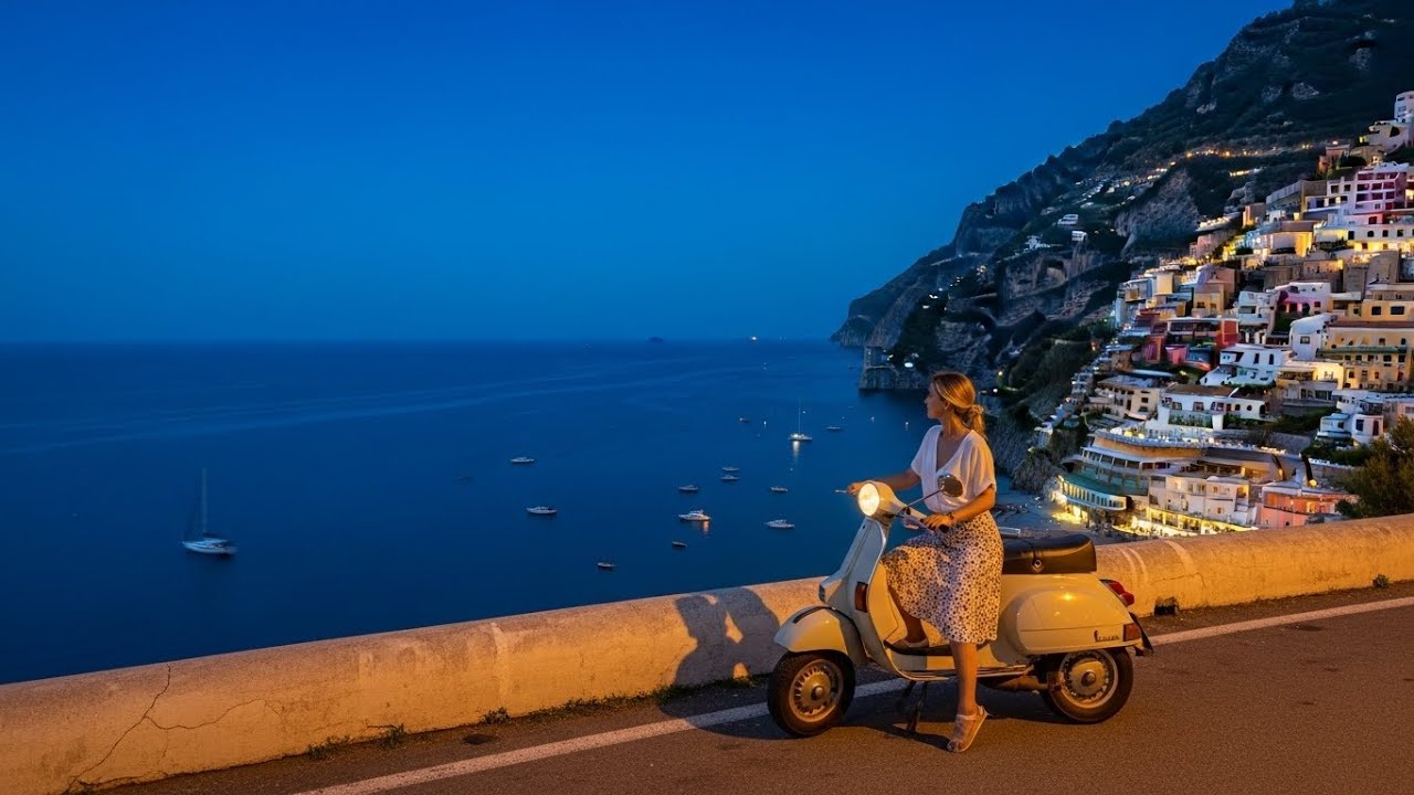 Relaxing Amalfi Coast Music 🎶 Golden Mediterranean Chill Vibes