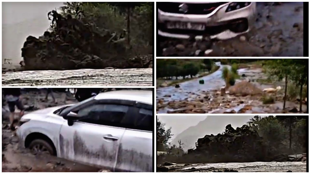 Massive Flashflood At Sangrah ,Sankoo | Hits Vehicle At Kargil-Zanskar NH301  | 18 July 2026.