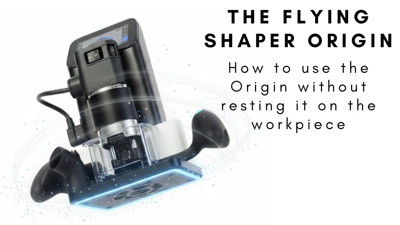 How to use the Shaper Origin without resting it on the workpiece #shaperorigin #benchpilot