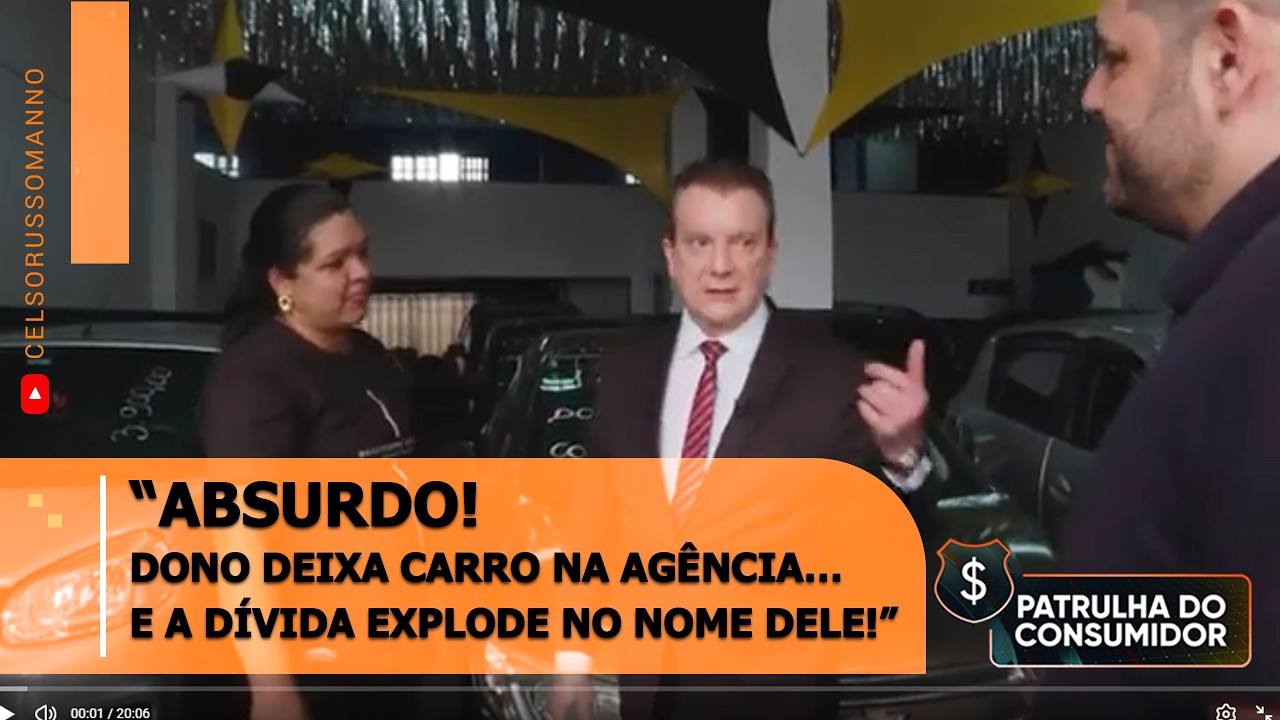 “ABSURDO! Dono deixa carro na agência… e a dívida explode no nome dele!”
