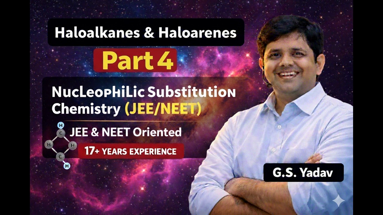 Haloalkanes and Haloarenes -04 || Nucleophilic Substitution bi molecularSN2 | SN1 | PYQS Questions