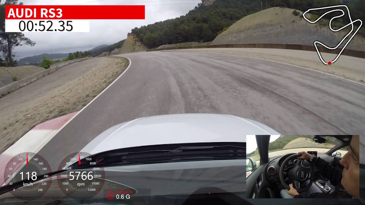 Audi RS3 / Vuelta rápida Circuito de Castellolí / Comparativa 