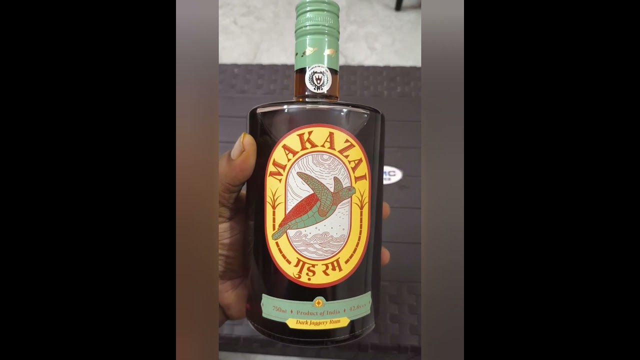 Goa's First Jaggery Rum local brand Makazai  #makazai Best Rum #goa #alcohol #drinks #jaggery