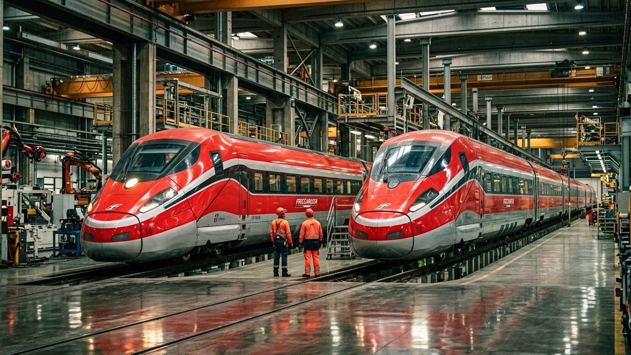 Inside Italy’s $35M Bullet Train Factory: Full Manufacturing Process (Step by Step)