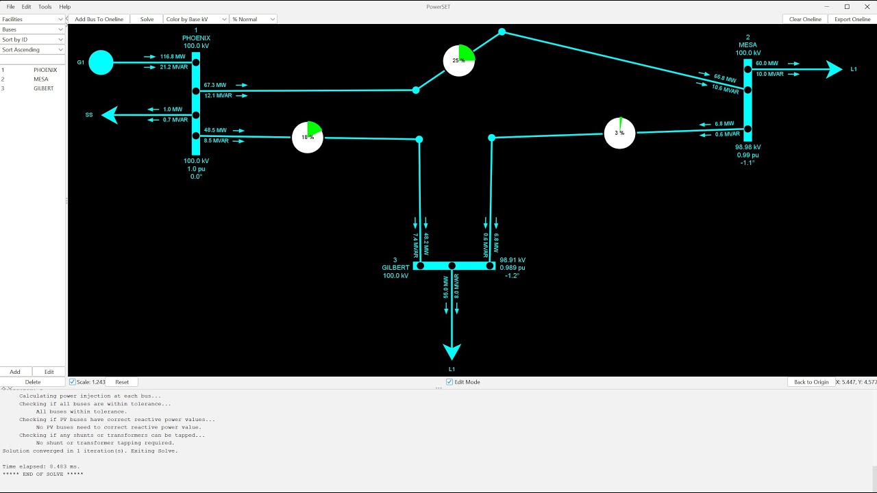 PowerSET 3 Bus Power System Tutorial