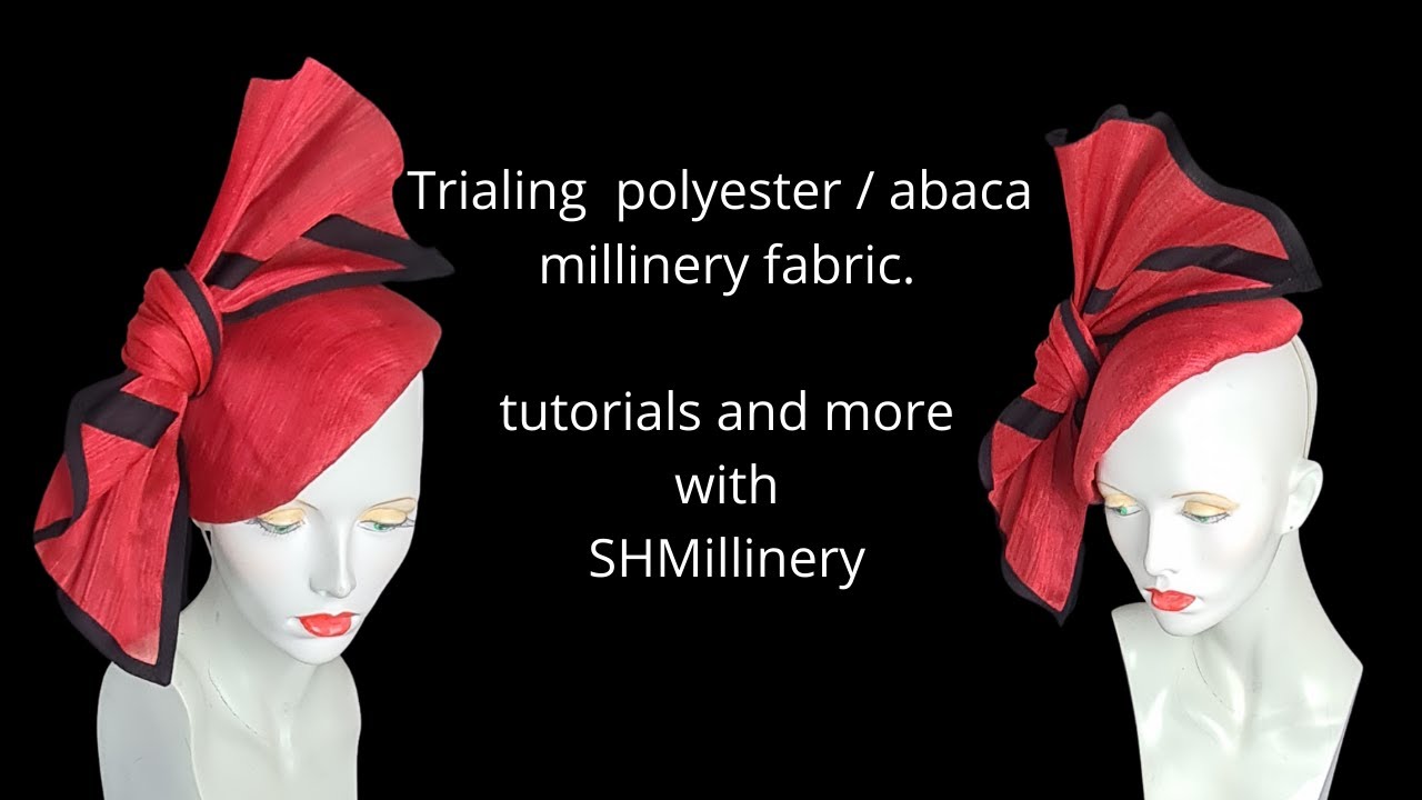 Polyester Abaca trial for hat making