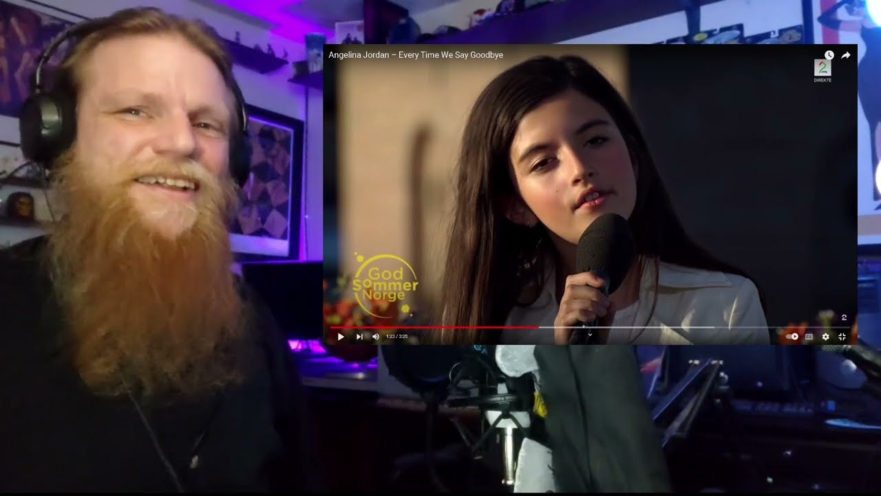 ANGELINA JORDAN – Every Time We Say Goodbye REACTION | Metal Head DJ Reacts