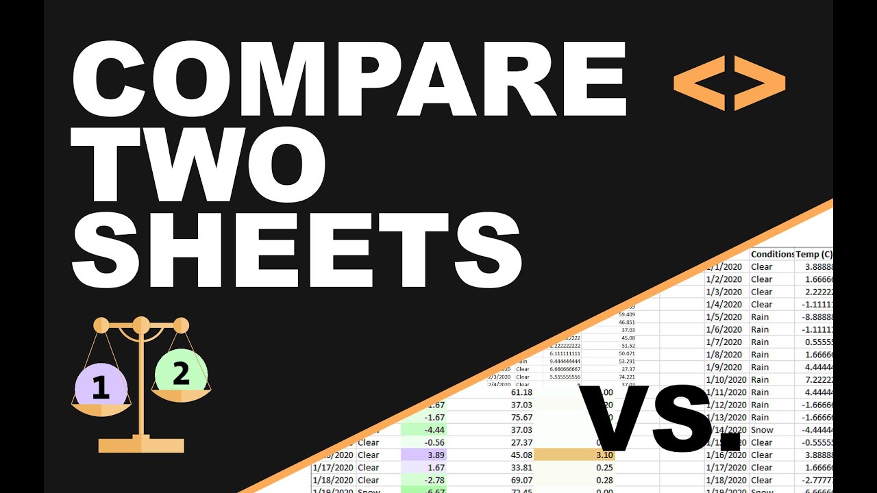 Как сравнить данные в двух таблицах Excel #excel