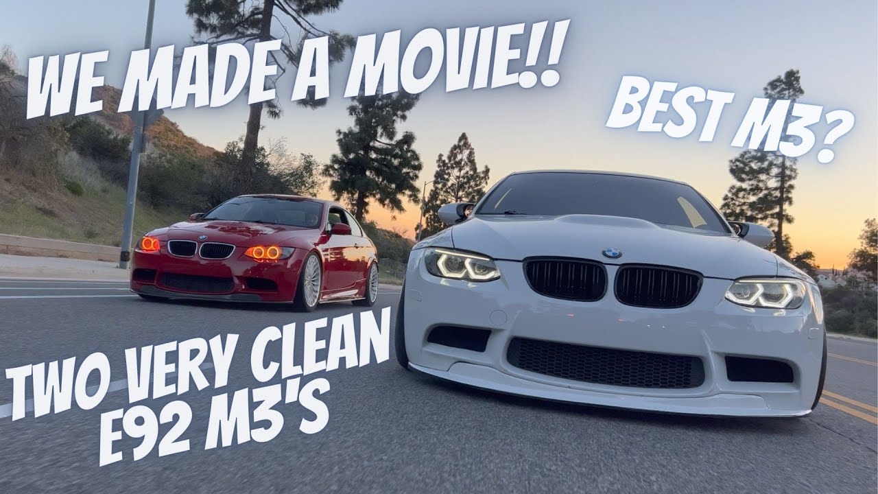 TWO CLEAN E92 M3’s || 4K || STATIC VS BAGGED