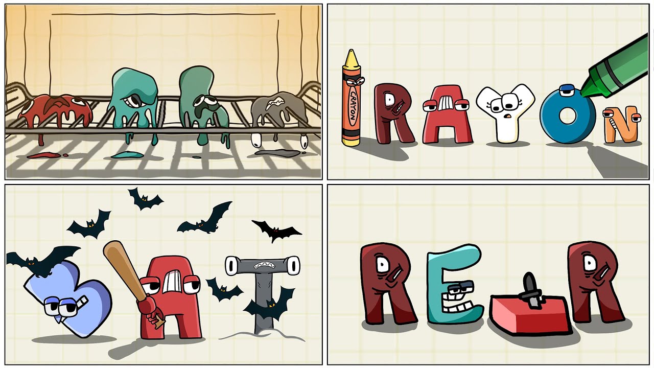 Alphabet Lore PARODY COMPILATION / Alphabet Lore animation @Mike Salcedo