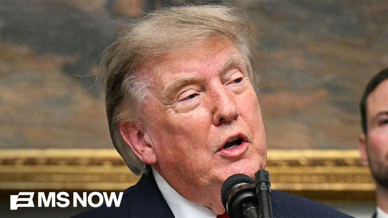 Trump delivers remarks at the White House with tech leaders