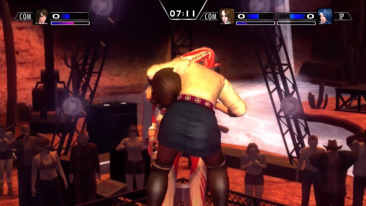 Rumble Roses XX:Brie and Blue Rose vs Reiko SS