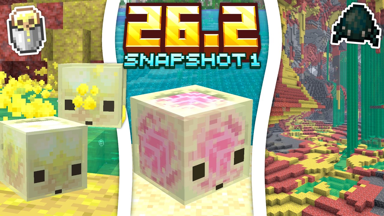 KOSTKA SIARKI! SIARKOWE JASKINIE! MN&Oacute;STWO NOWYCH BLOK&Oacute;W i MOŻLIWOŚCI! Minecraft 26.2 Snapshot 1