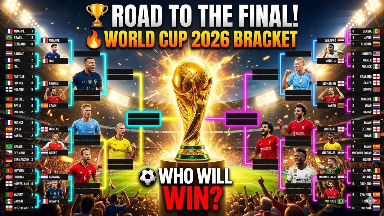 World Cup 2026 Knockout Bracket Explained! Road to the Final 🏆🔥