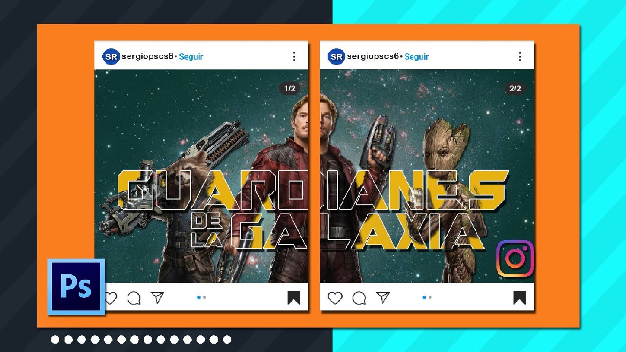 Como hacer un Post dividido para instagram en Photoshop.