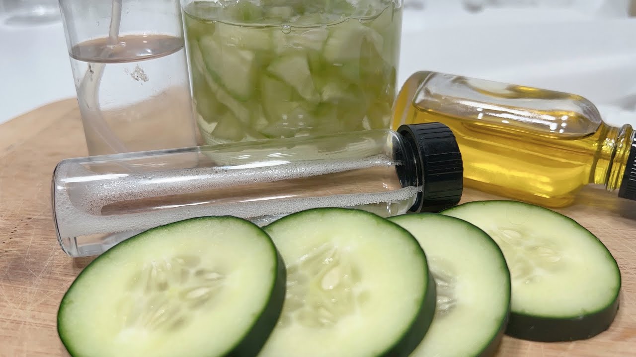 CÓMO HACER EXTRACTO HIDROGLICERINADO DE PEPINO USO COSMÉTICO 🥒🌸💕