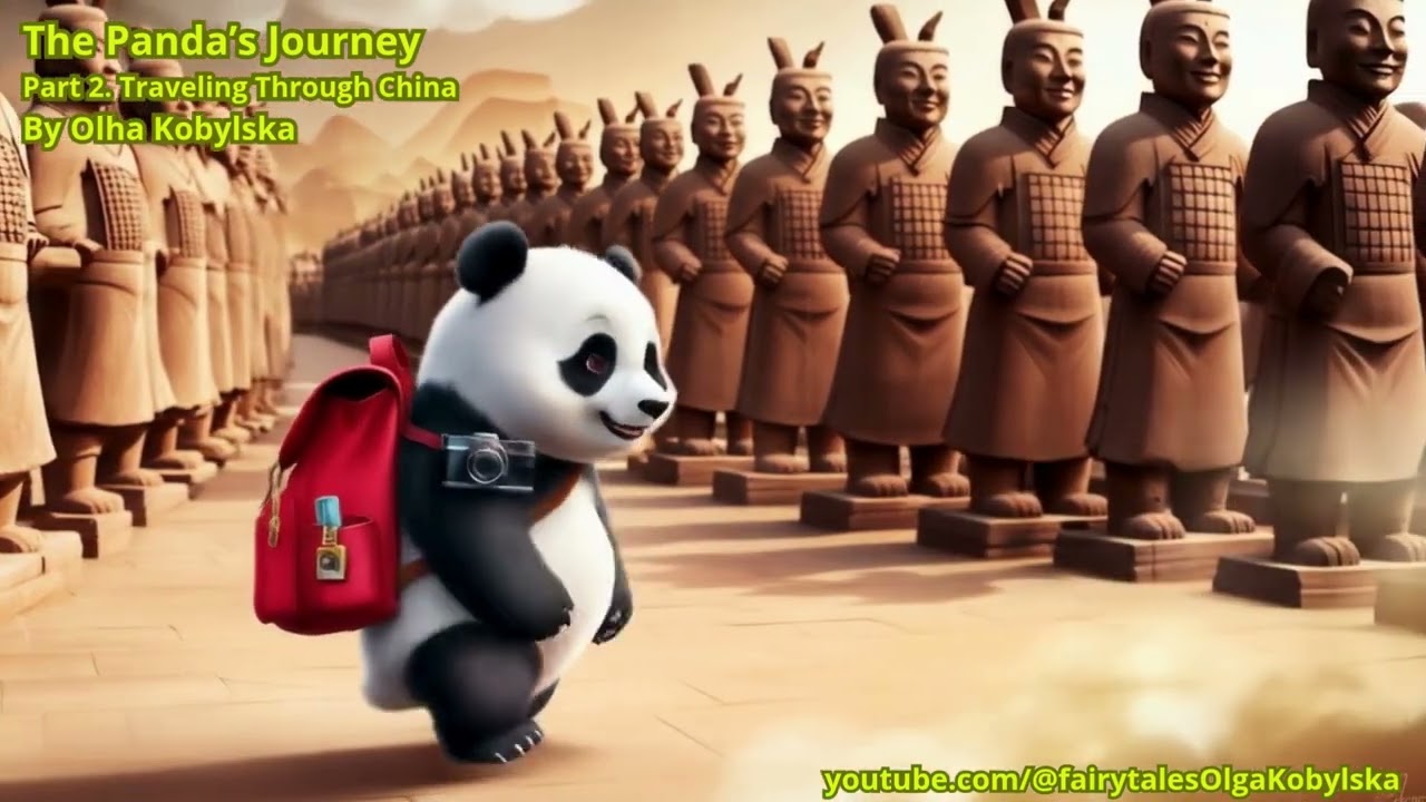 The Panda’s Journey Part 2.Traveling Through China #Panda #fairytale #PandaJourney #audiofairytales