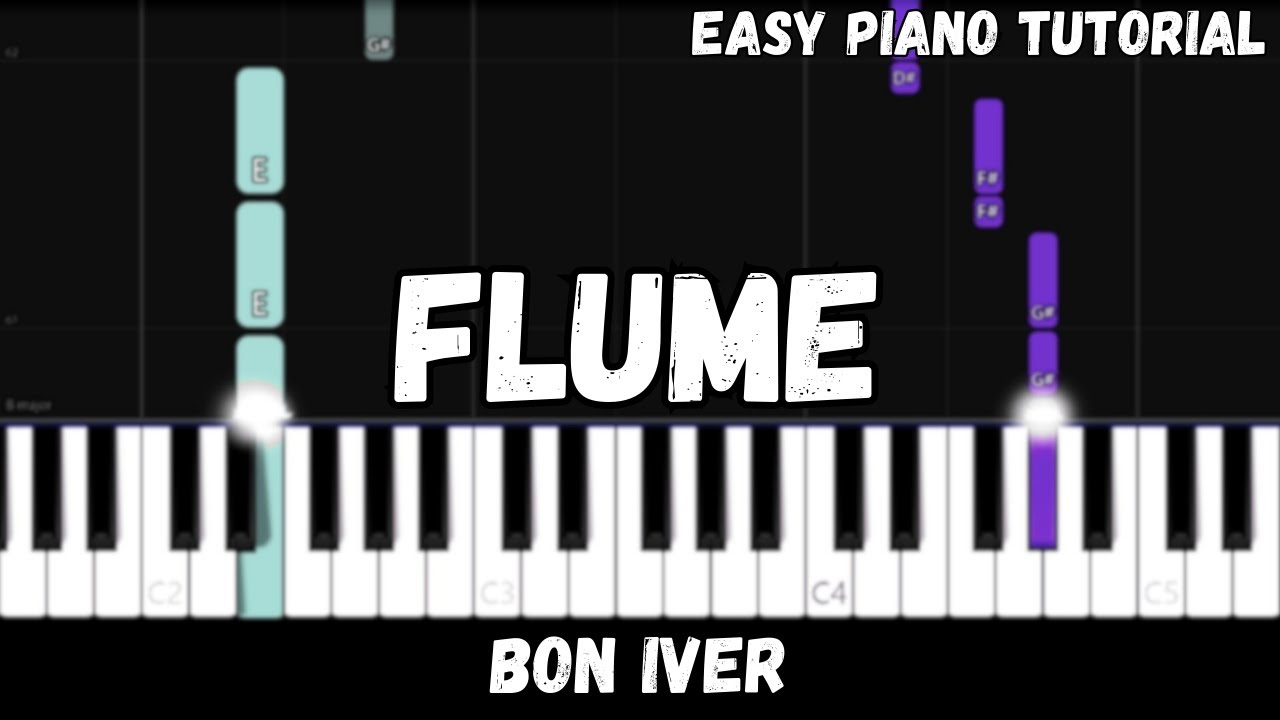 Bon Iver - Flume (Easy Piano Tutorial)