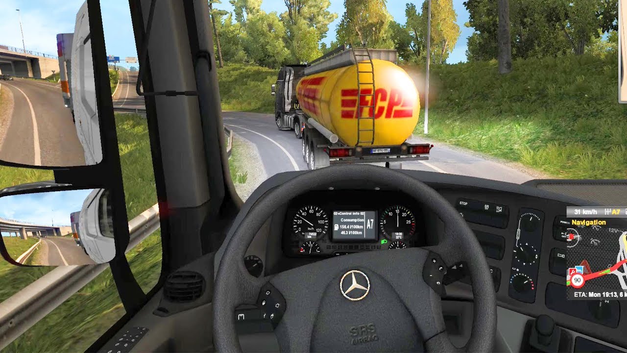 Euro Truck Simulator 2 - Part 3 | Mercedes-Benz Actros | Mannheim to Strasbourg