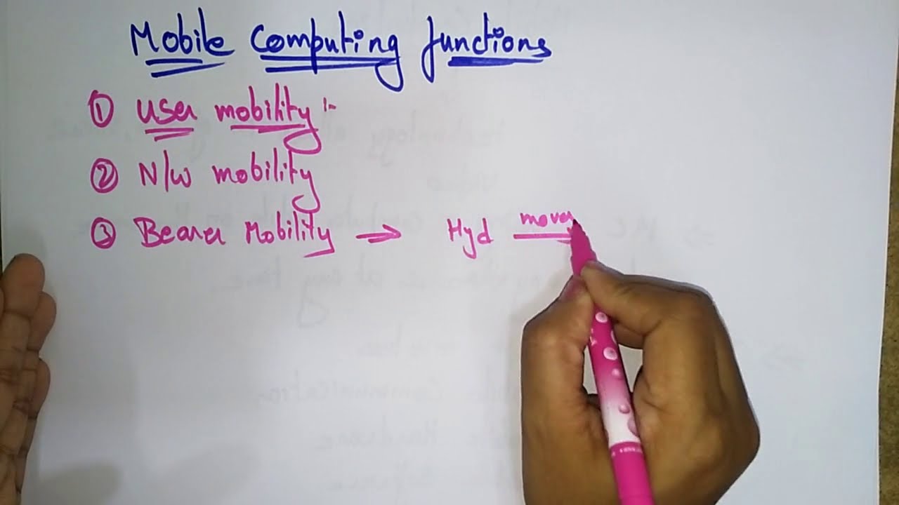 Mobile computing functions | MC | Mobile Computing | Lec - 02 | Bhanu Priya