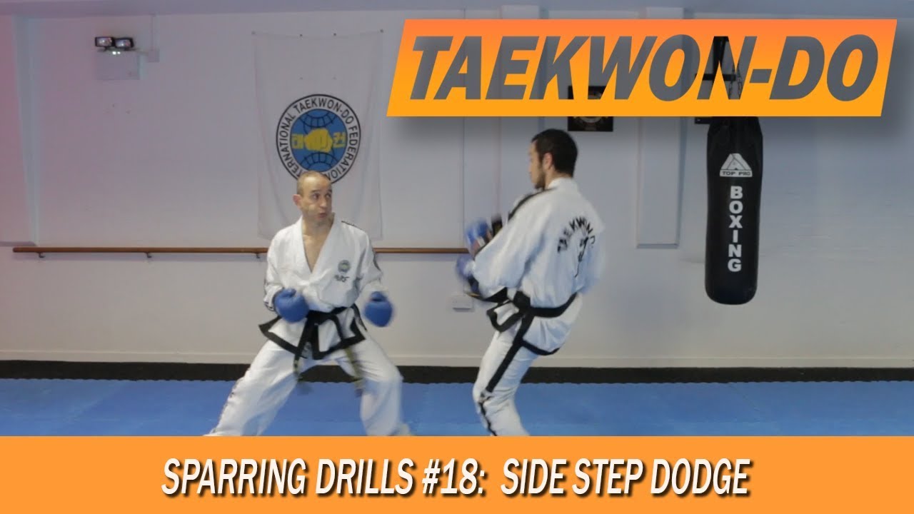 Taekwon-Do Sparring Drills #18: Side Step Dodge
