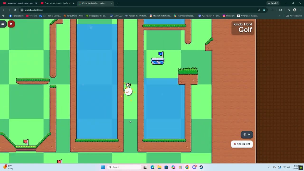 Kinda Hard Golf part 4 /  they added duck this time