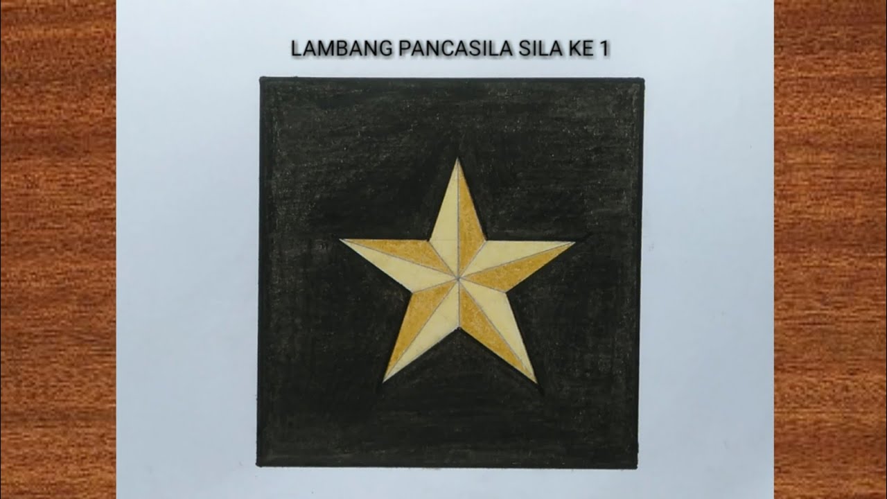 Cara menggambar lambang Pancasila sila ke satu || Drawing All Bara