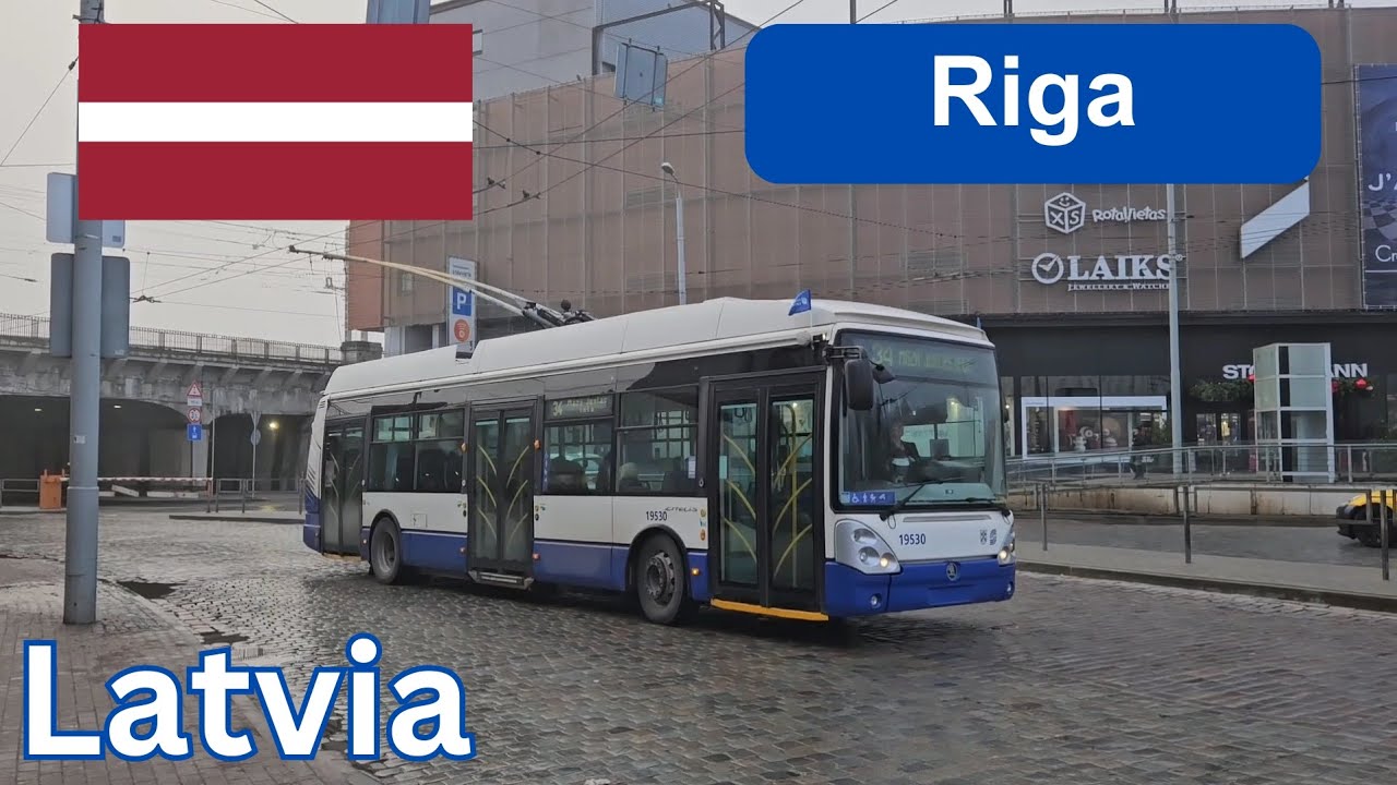 Public Transport in Riga, Latvia🇱🇻 2024