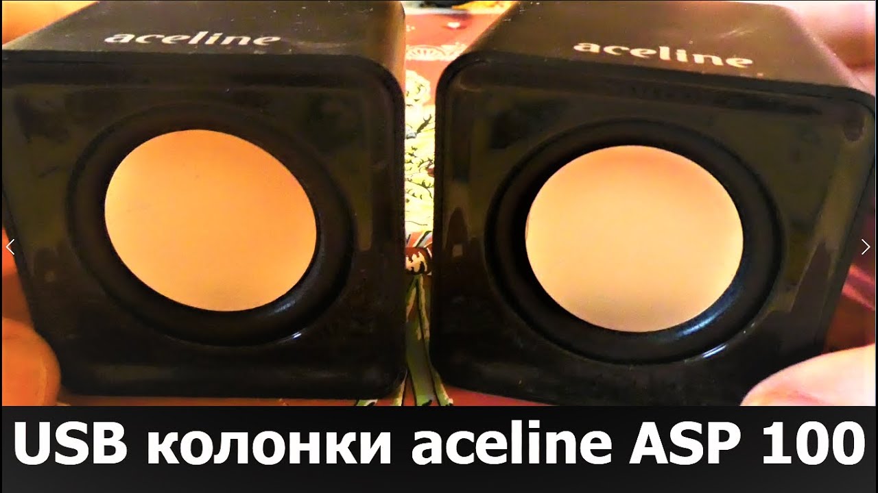 USB колонки для компьютера или ноутбука  -  Обзор USB колонок Aceline ASP 100. Aceline - бренд ДНС.